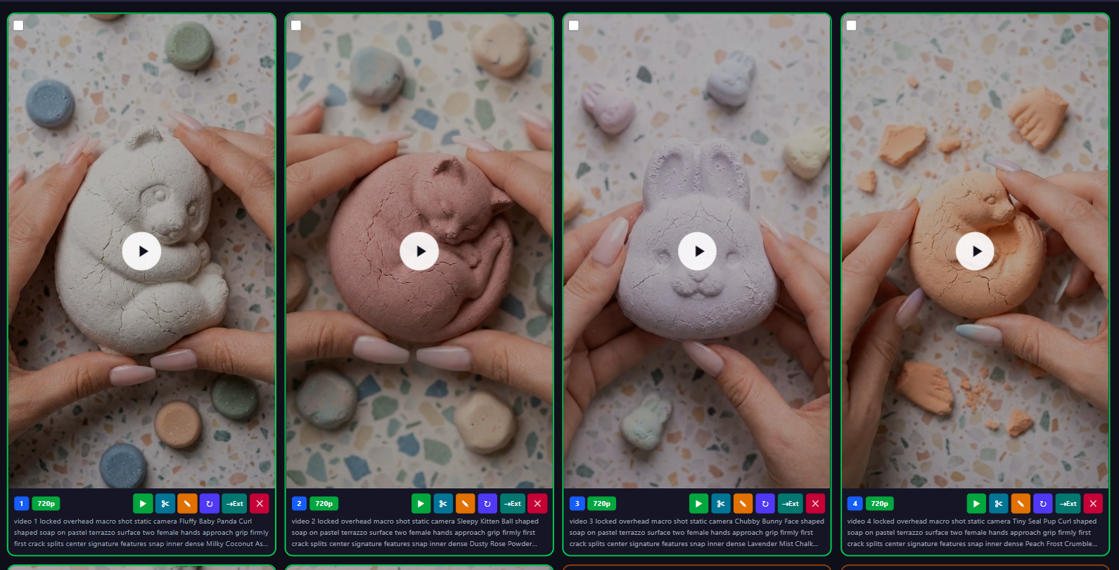 SOAP ASMR VIDEOS  – MASTER PROMPT