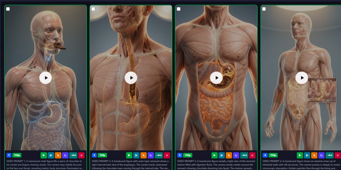 3D HEALTH VIDEOS  MASTER PROMPTS